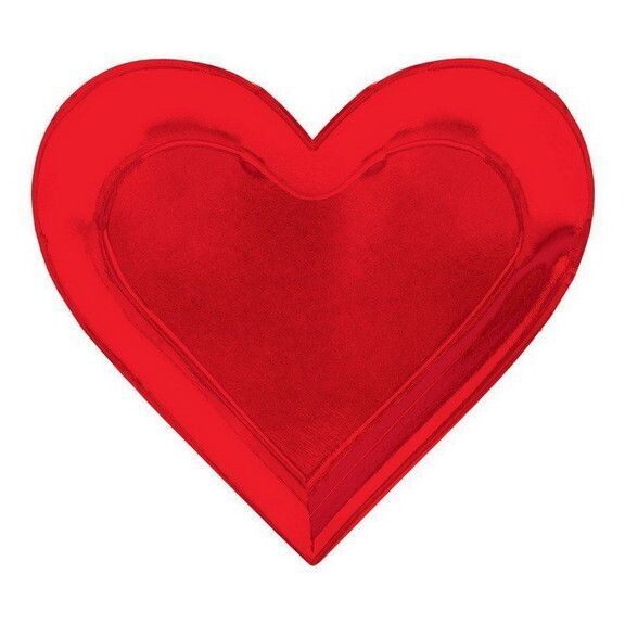 Red Heart Foil Plates 10.5 in (8 ct.)