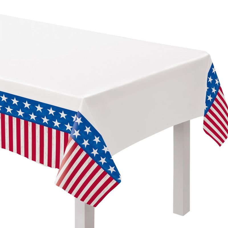 Patriotic Plastic Table cover