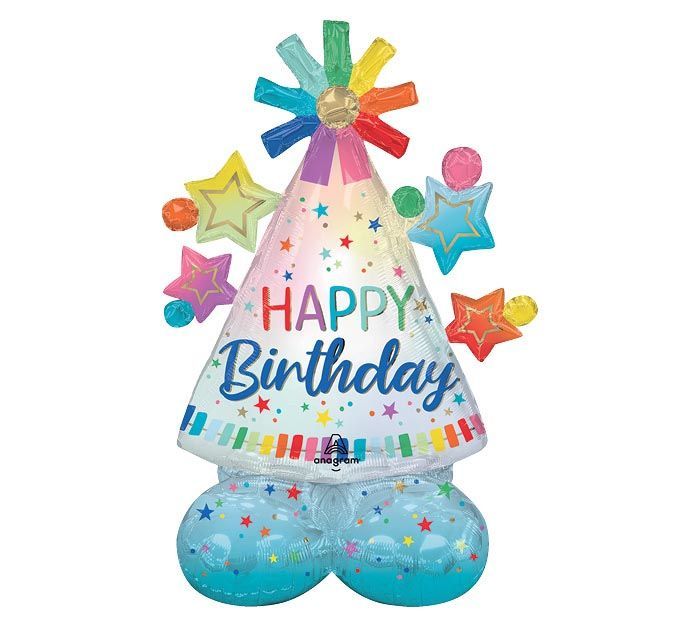 Party Hat Birthday, Airloonz Jr. 36" tall
