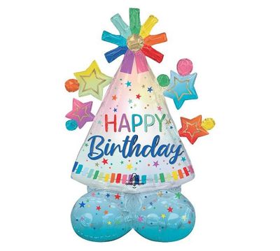 Party Hat Birthday, Airloonz Jr. 36" tall