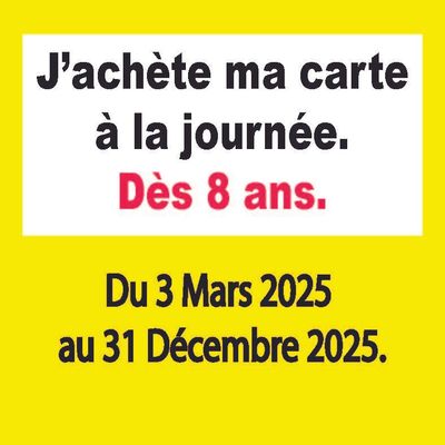 Carte pêche "journée" dès 8 ans.