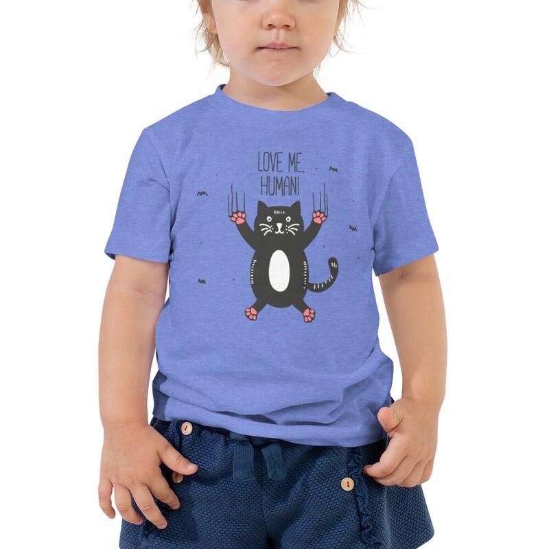 Funny Cat Toddler T-shirt Short Sleeve Tee