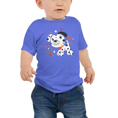 Dalmatian Puppy Baby T-shirt Jersey Short Sleeve Tee