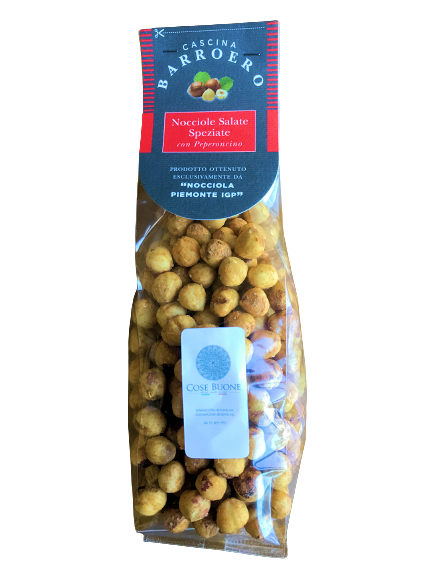 Piëmontese geroosterde hazelnoten GEZOUTEN met CHILI