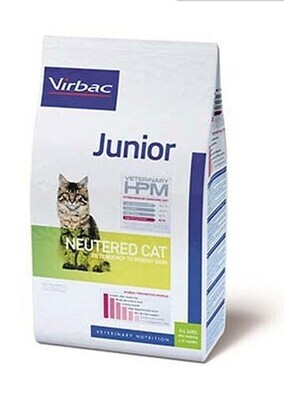 Virbac HPM Cat Junior Neutered kaķu barība 400g - 3kg