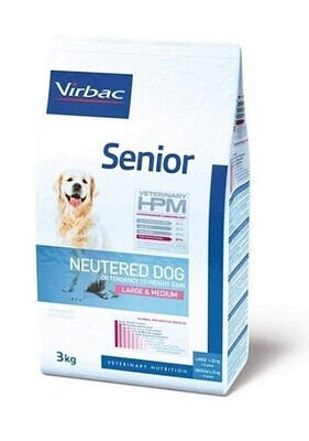 Virbac HPM Dog Senior Neutered Large & Medium Suņu Barība 3kg - 12kg