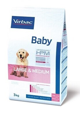Virbac HPM Dog Baby Large & Medium Suņu Barība 3kg - 12kg