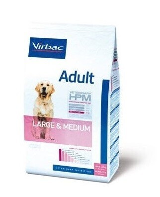 Virbac HPM Dog Adult Large & Medium suņu barība 3kg - 16kg