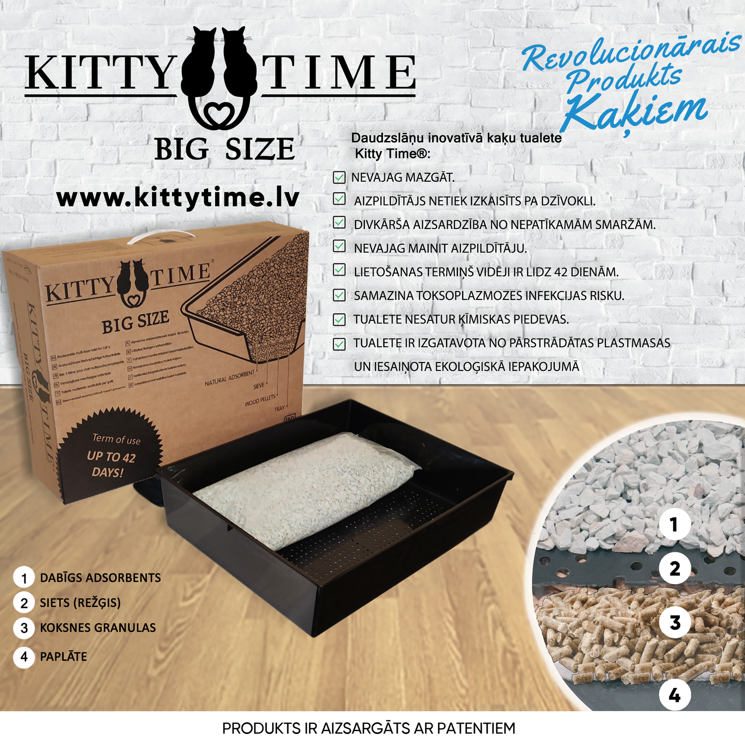 Kitty Time Big Size tualetes komplekts