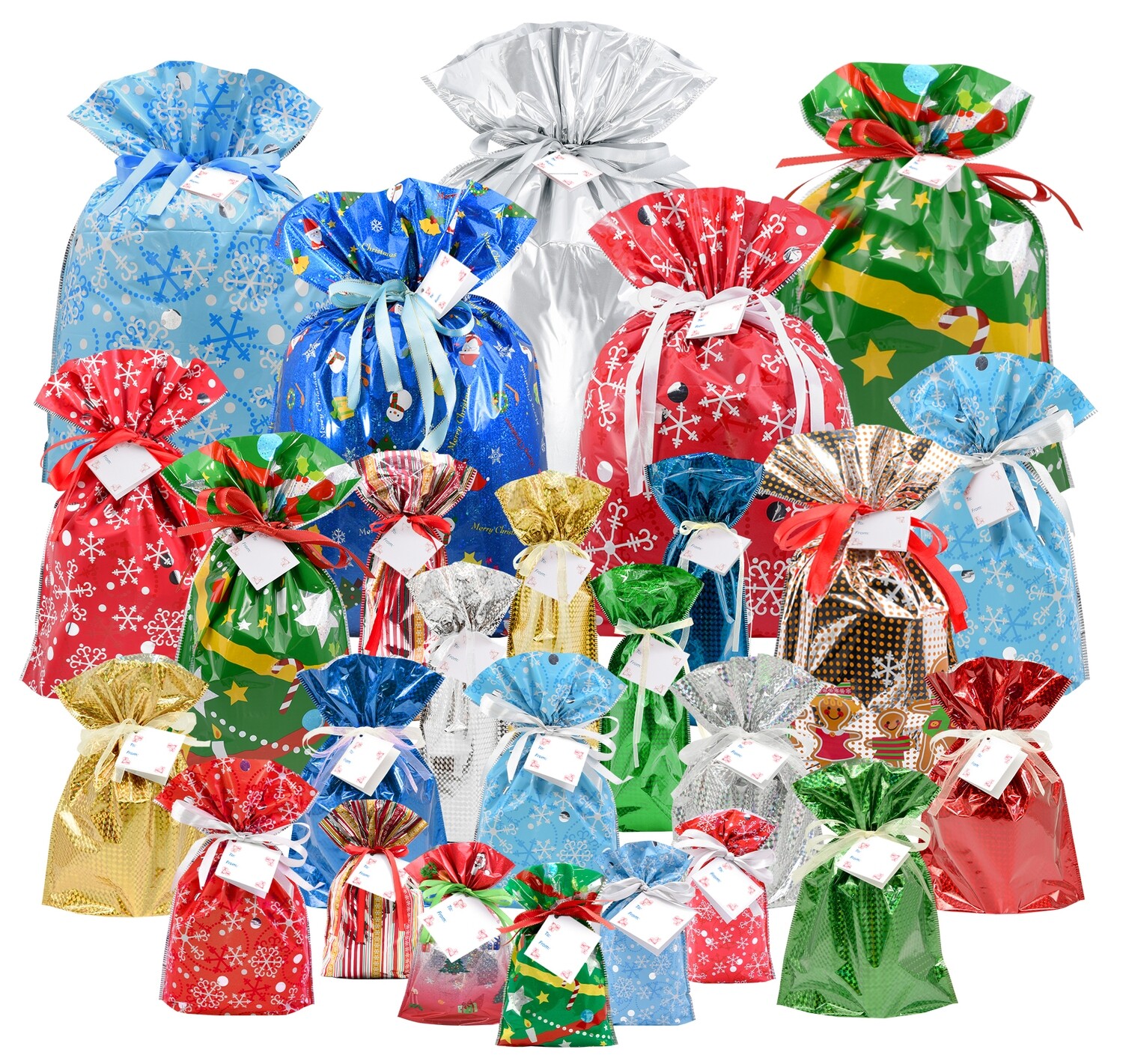 52-Piece Gift Bag Set (26 Gift Bags and 26 Gift Tags)