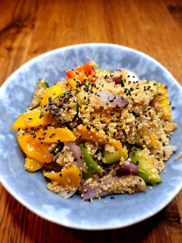 Wok légumes et quinoa