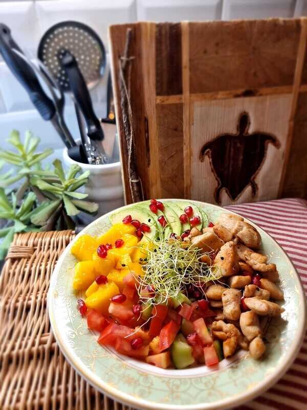 Poke poulet (bio)