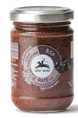 Paté aus schwarzen Oliven 130g BIO