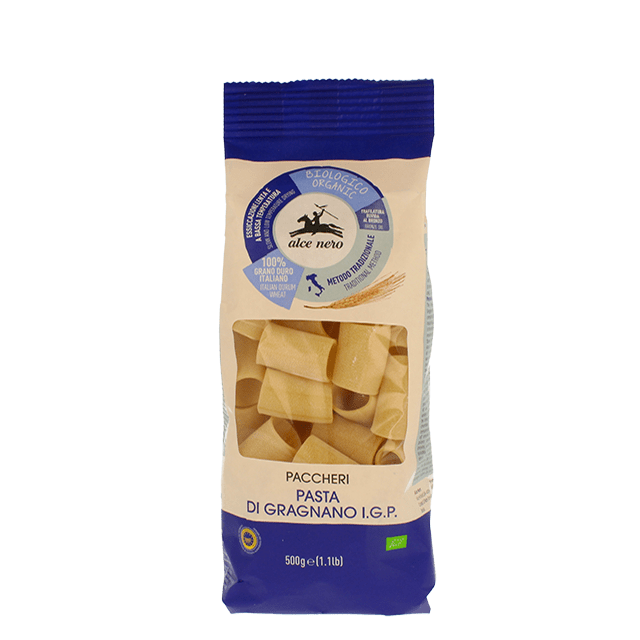 Paccheri aus Gragnano I.G.P Hartweizengrieß 500g BIO