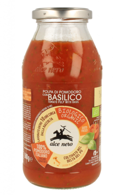 Tomatenpulpe mit Basilikum 500g BIO