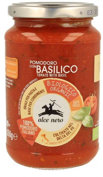 Tomatensauce mit Basilikum 350g BIO