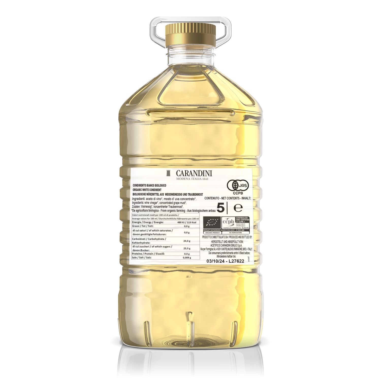 CONDIMENTO Bianco 5000ml BIO