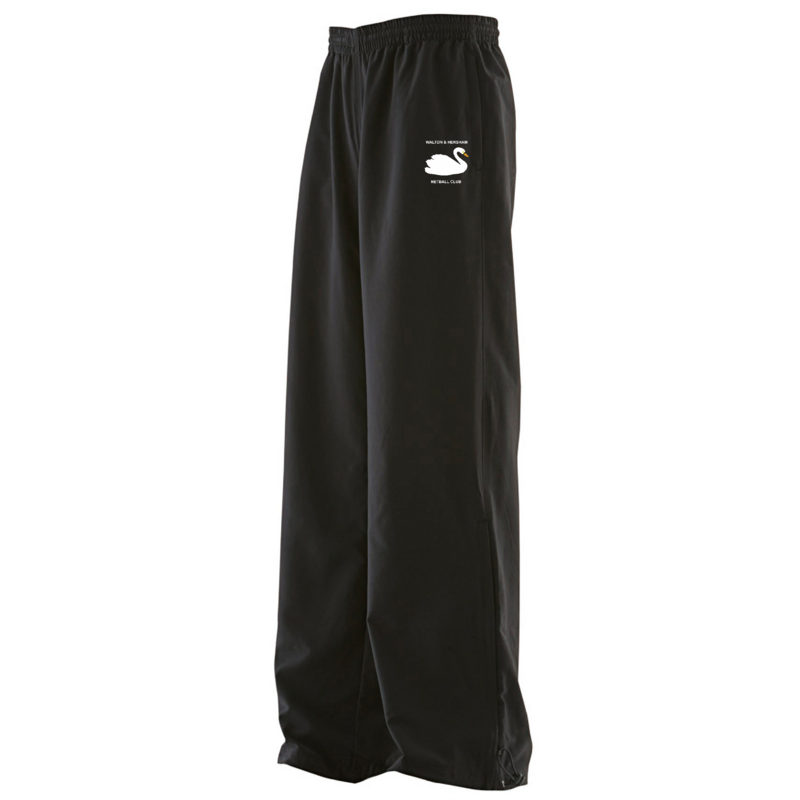 Walton & Hersham black track pants