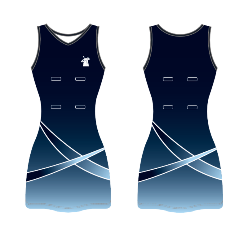 The Downs Netball Club Senior team dress 2025