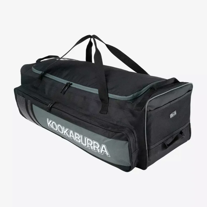 KOOKABURRA 4500 CRICKET WHEELIE BAG BLACK/GREY