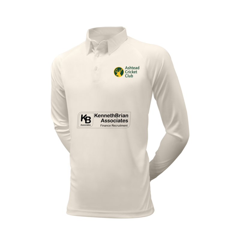 Ashtead Cricket Club White long sleeve shirt