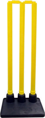 Yellow plastic return wickets