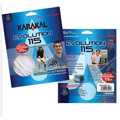 Karakal Evolution 115 Squash Strings 10M Set Karakal Evolution 115 Squash Strings 10M Set
