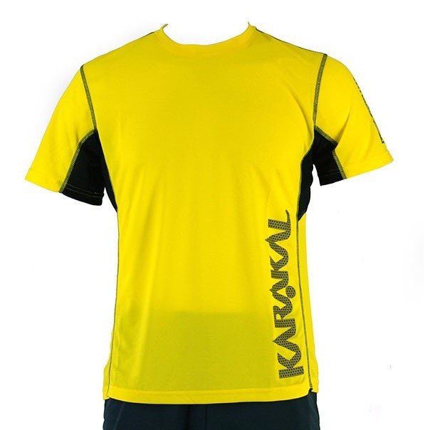 Karakal Pro Tour Tee Yellow Karakal Pro Tour Tee Yellow