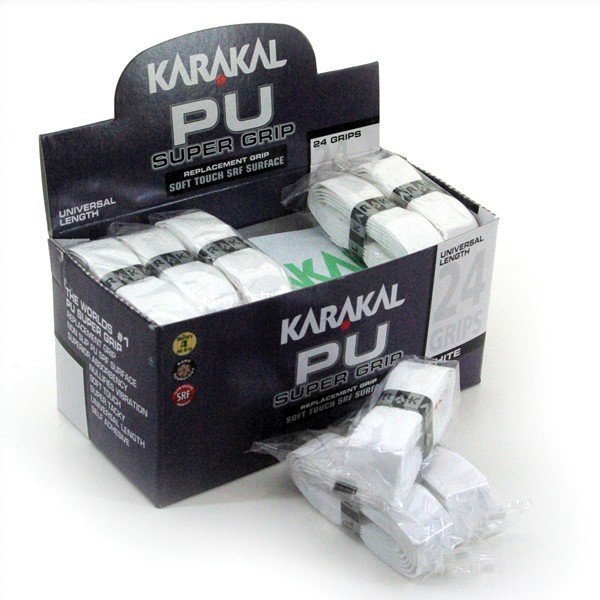 Karakal PU Super Grip White - Box of 24 Karakal PU Super Grip White - Box of 24