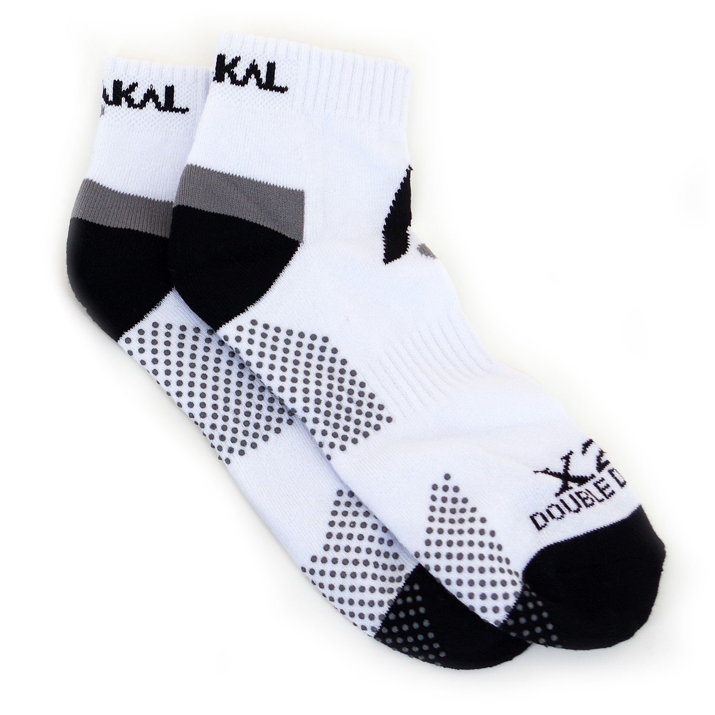 Karakal X2+ Mens Trainer Socks - White and Black Karakal X2+ Mens Trainer Socks - White and Black