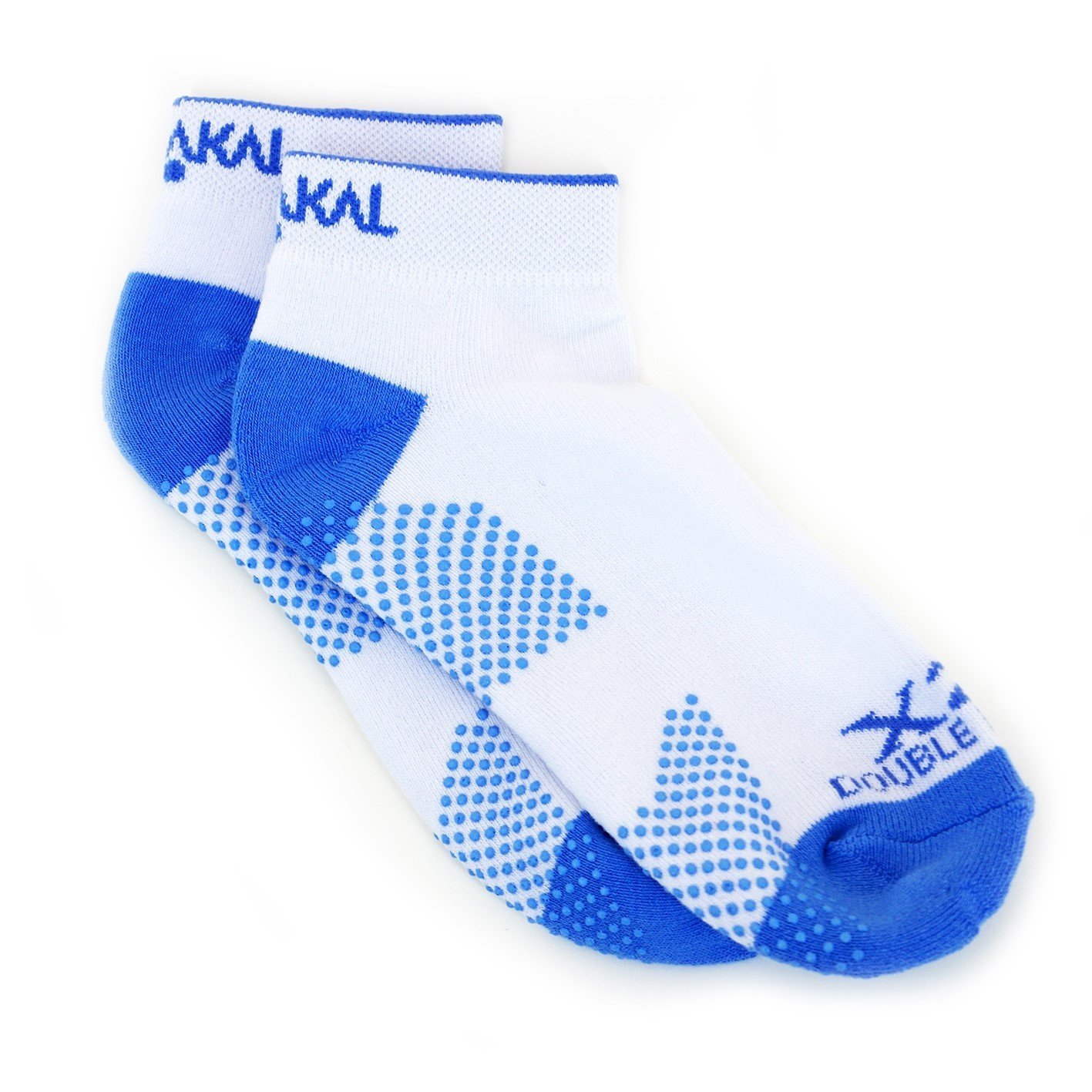 Karakal X2+ Ladies Trainer Socks - White and Blue Karakal X2+ Ladies Trainer Socks - White and Blue