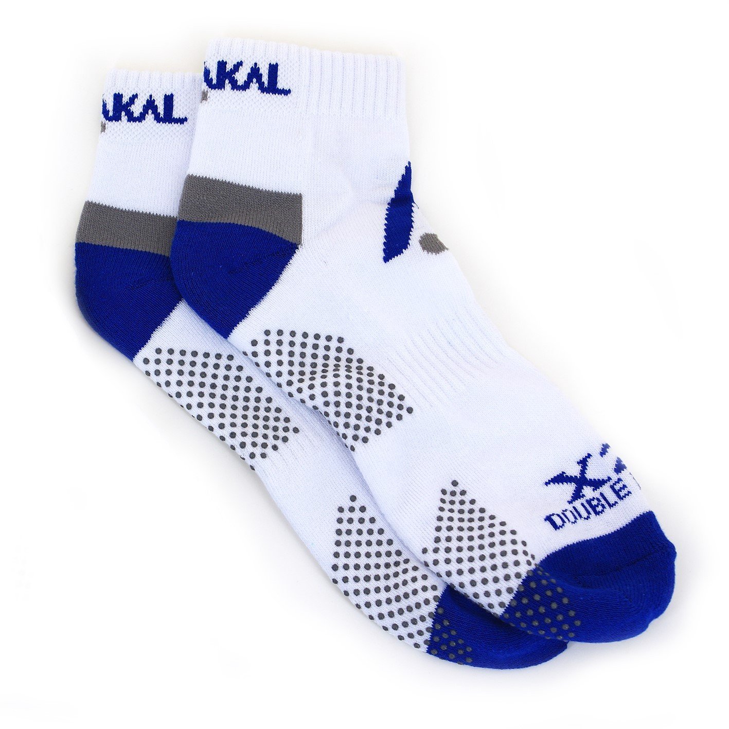 Karakal X2+ Mens Trainer Socks - White and Blue Karakal X2+ Mens Trainer Socks - White and Blue
