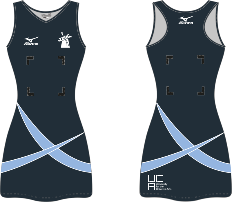 Mizuno Downs Netball Club Senior team dress