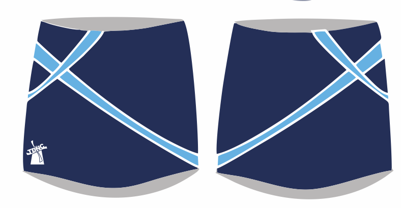 Downs Netball Club Youth playing skort, Size: Medium Youth (Age 7-9)