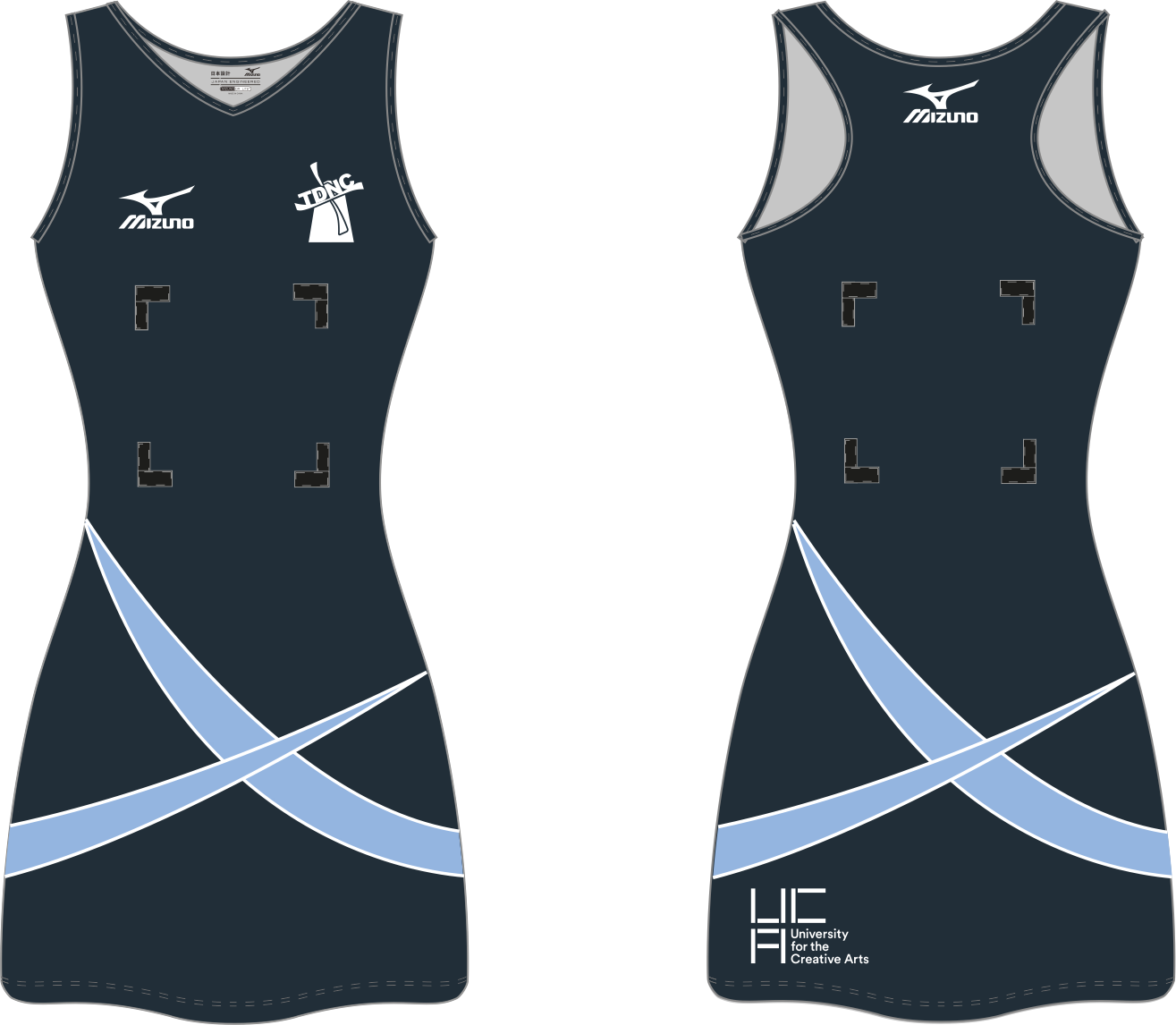 Mizuno Downs Netball Club Senior team dress Mizuno Downs Netball Club Senior team dress