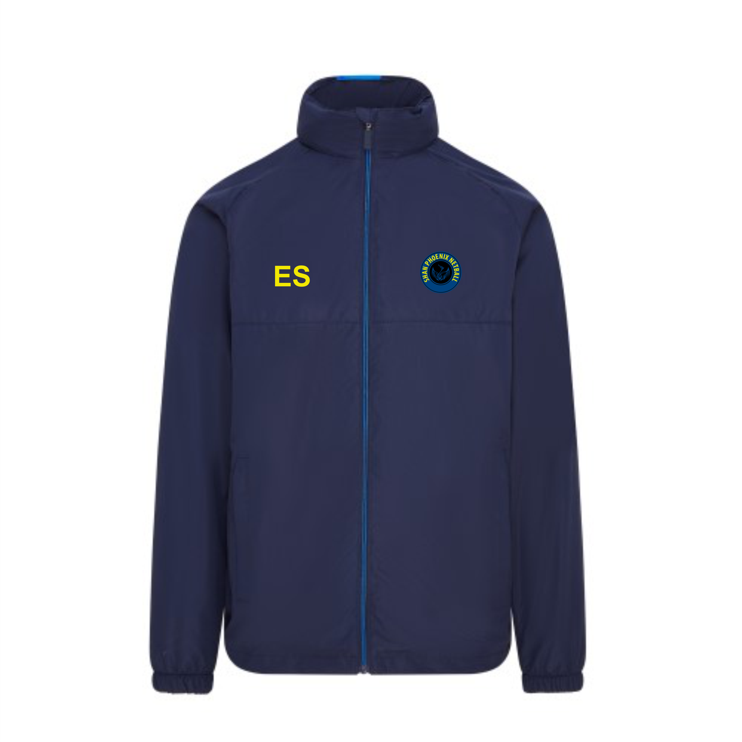 Shan Phoenix Netball Club showerproof jacket