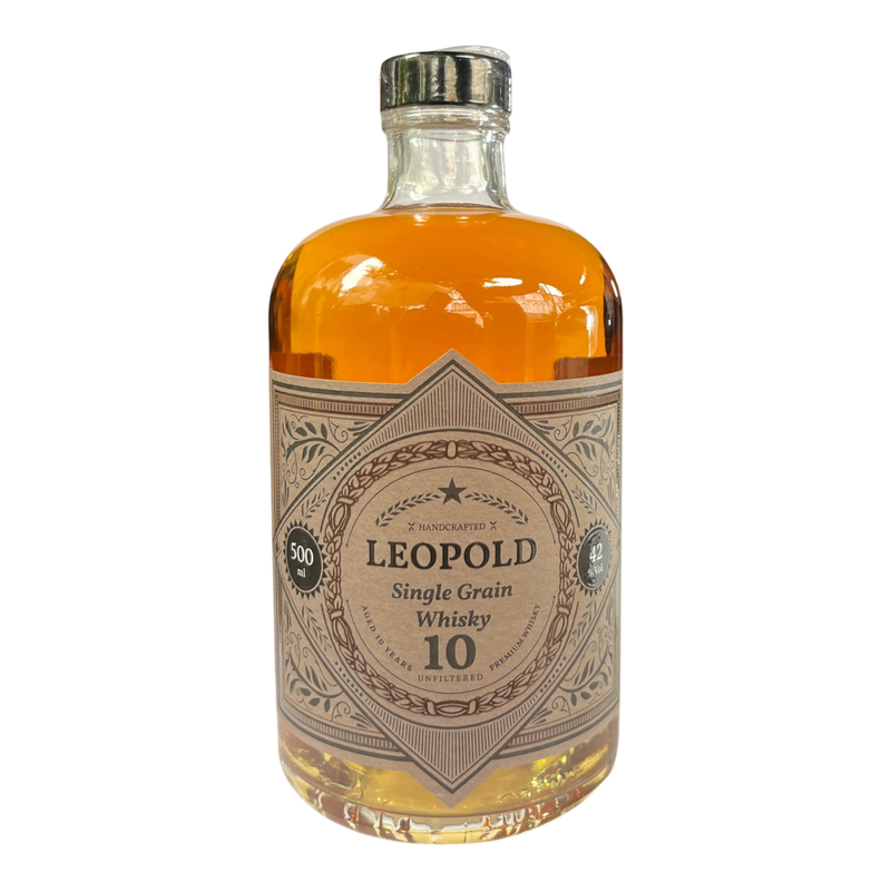 Single Grain 10 years Whisky, Leopold, BIO, 500ml