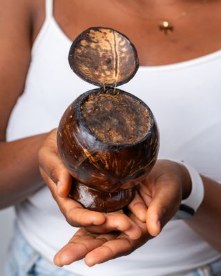 Black soap in Coconut Shell
