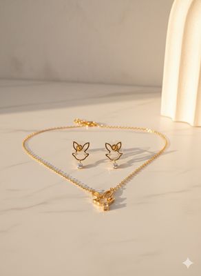Bunny Necklace Set