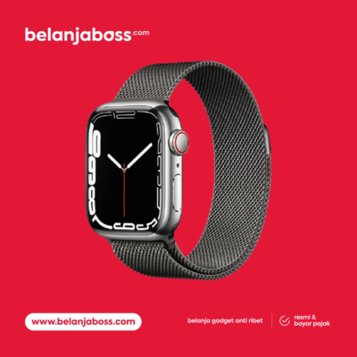 Apple Watch 7 GPS + Cell Stainless Steel Case Milanese Loop