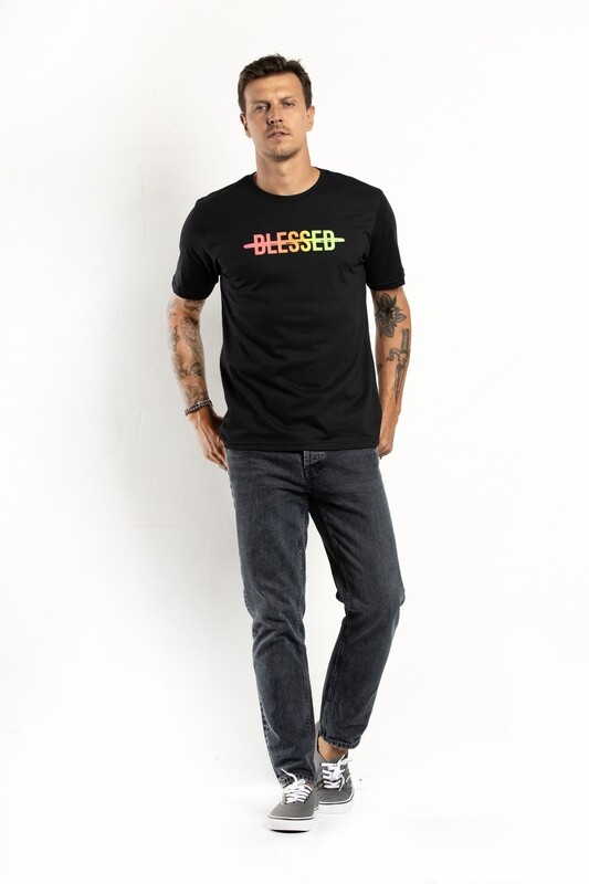 Camiseta Masculina Estampada - Blessed
