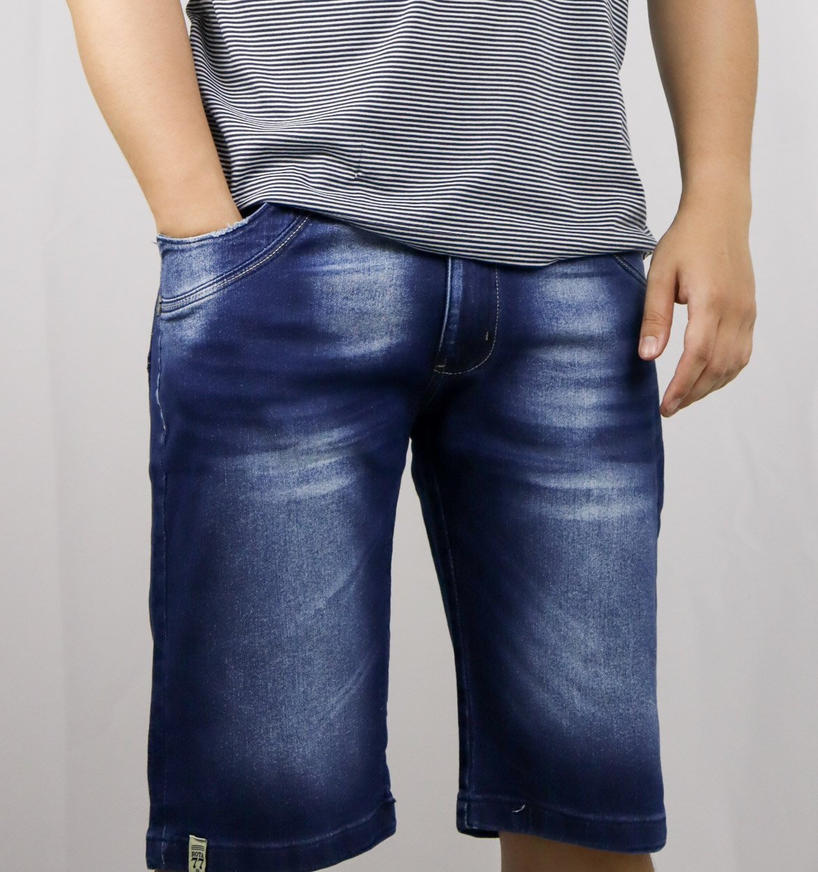 Bermuda Jeans Masculina - Azul Escuro