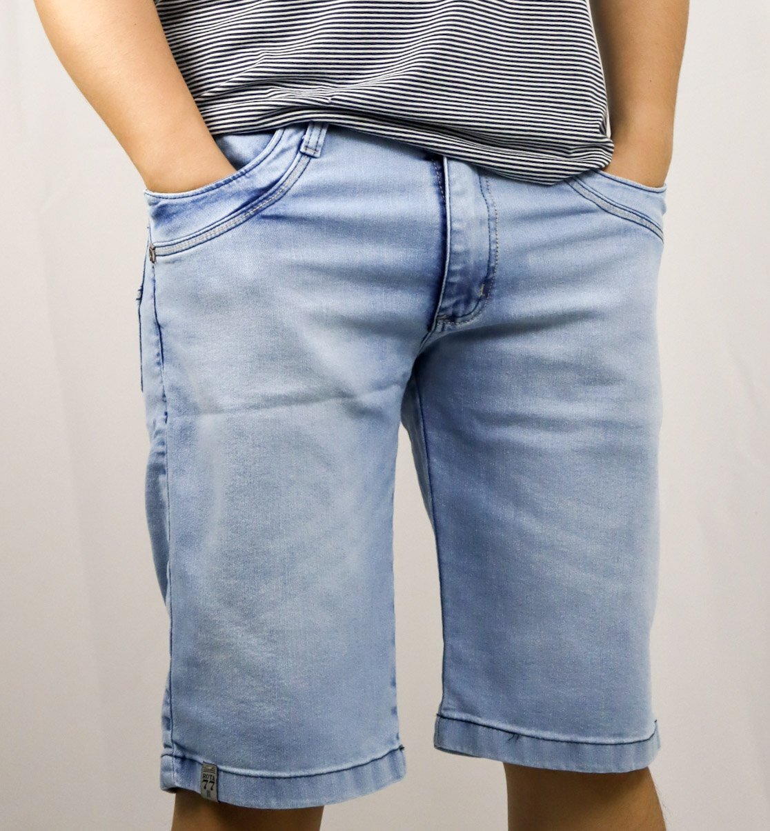 Bermuda Jeans Masculina - Azul Claro