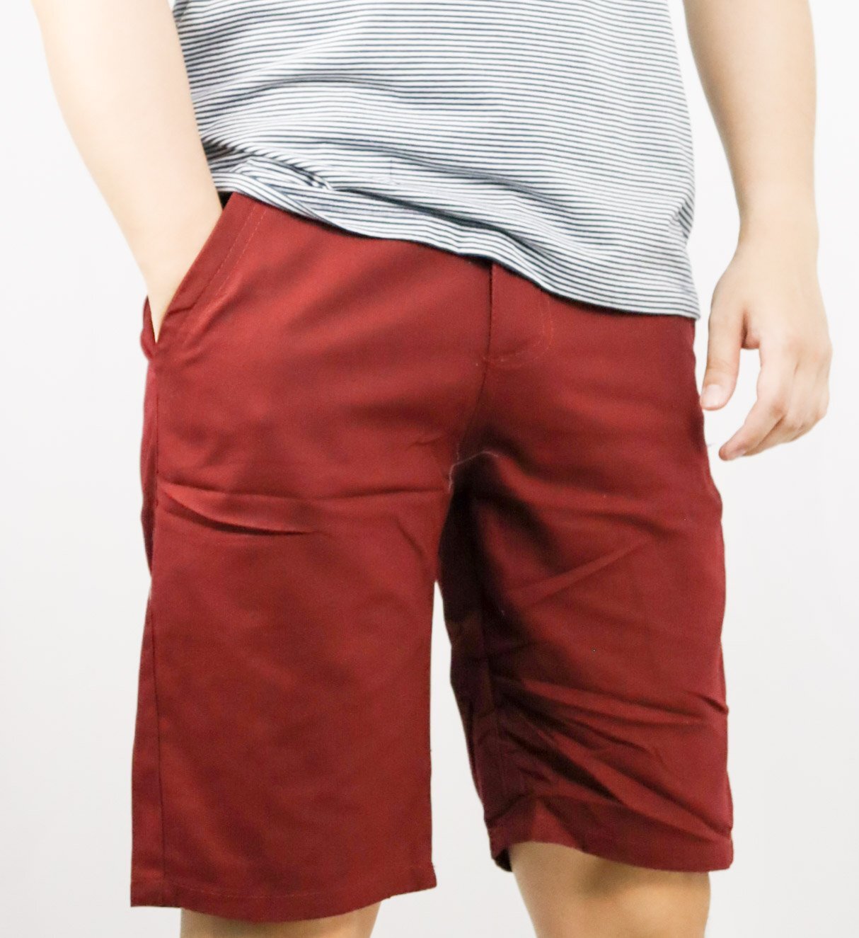 Bermuda Jeans Masculina - Bordo