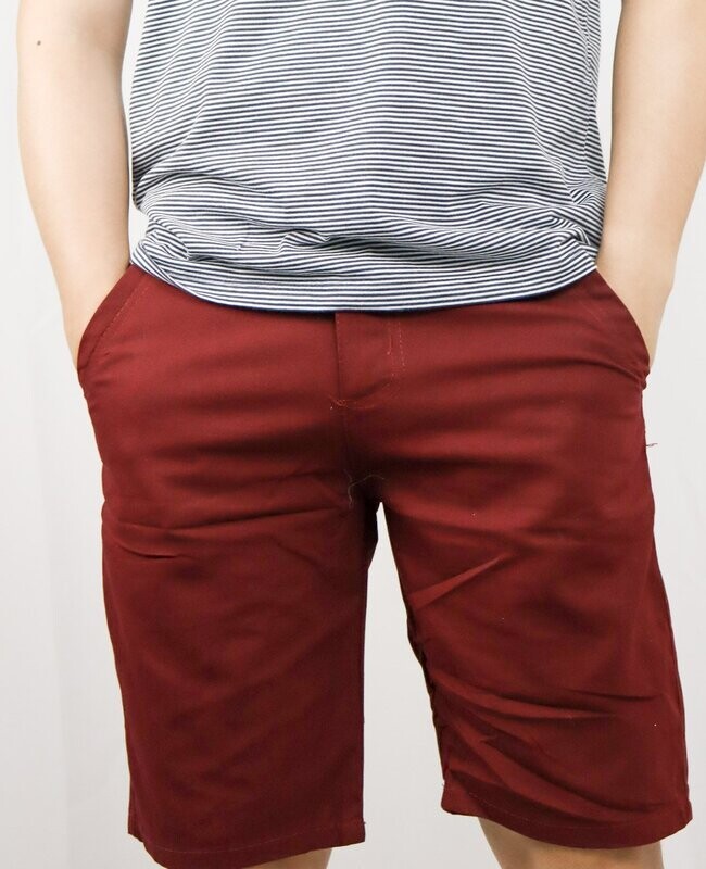Bermuda Jeans Masculina - Bordo
