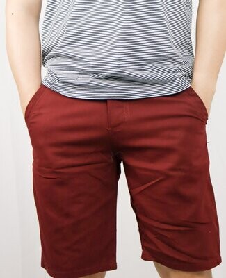 Bermuda Jeans Masculina - Bordo