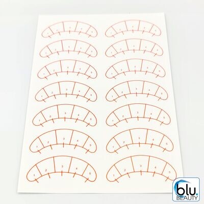 LASH MAPPING STICKERS