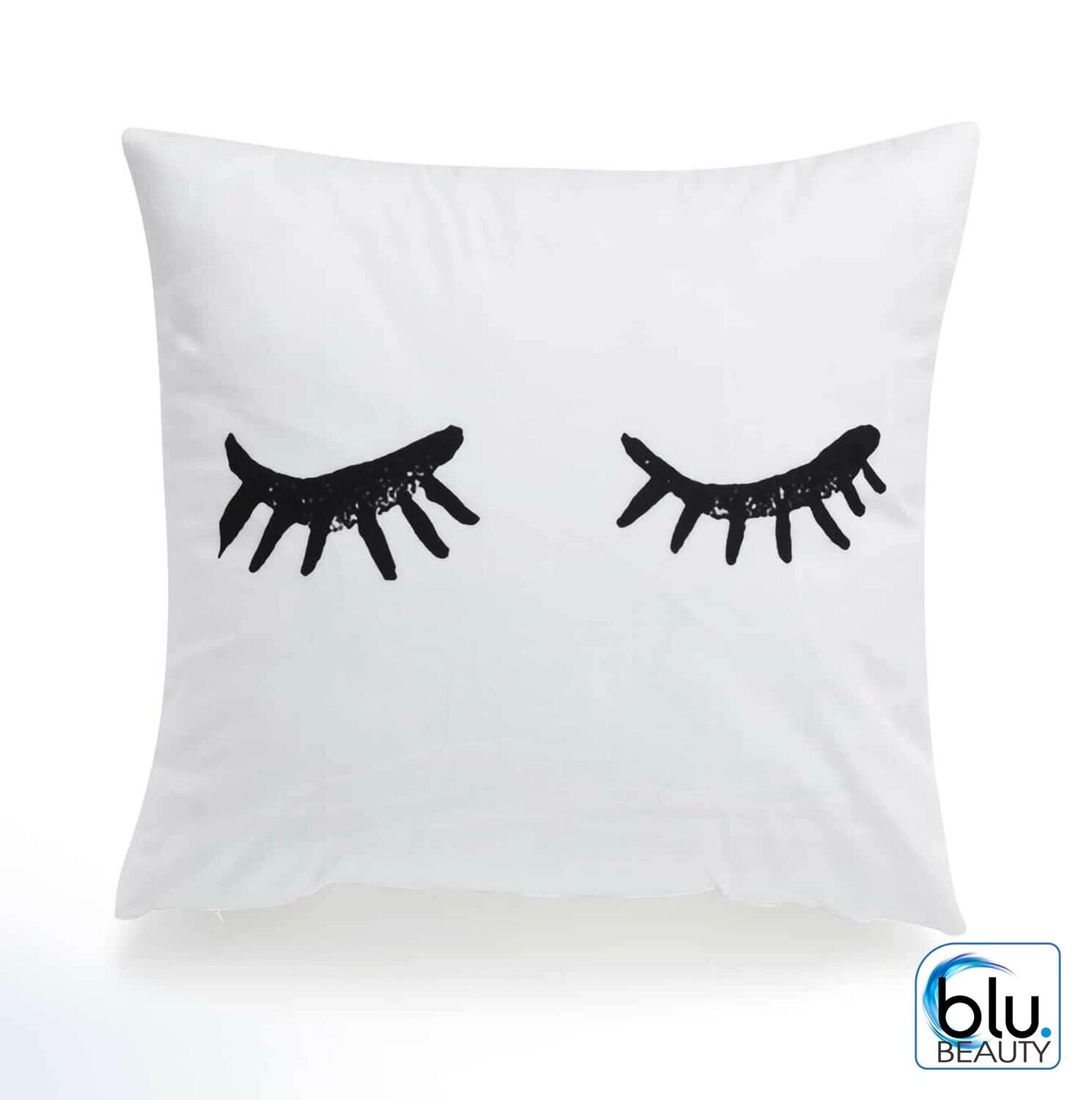 WHITE LASH DECOR PILLOW CASE
