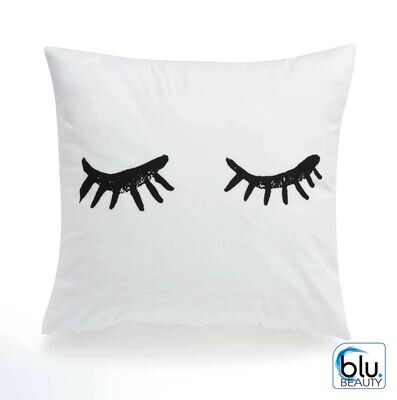 WHITE LASH DECOR PILLOW CASE