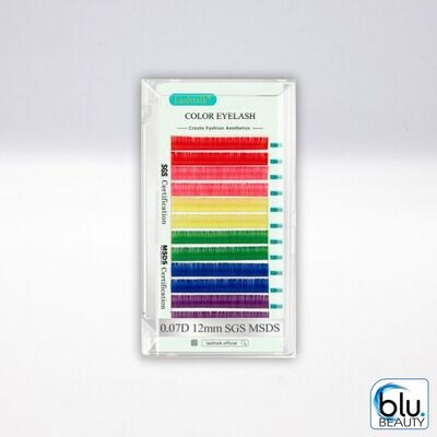 COLOUR VOLUME LASHES - MIXED COLOUR TRAYS